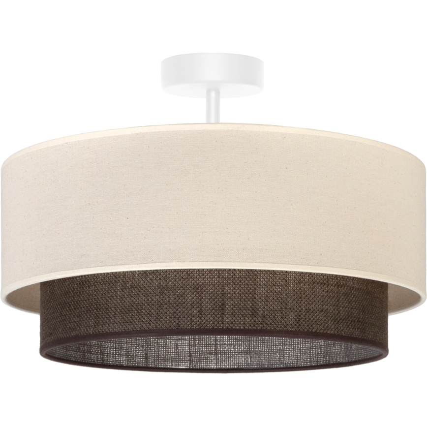 Brilagi - LED overflademonteret loftlampe BOHO-stil 1xE27/15W/230V Ø 40 cm creme/brun
