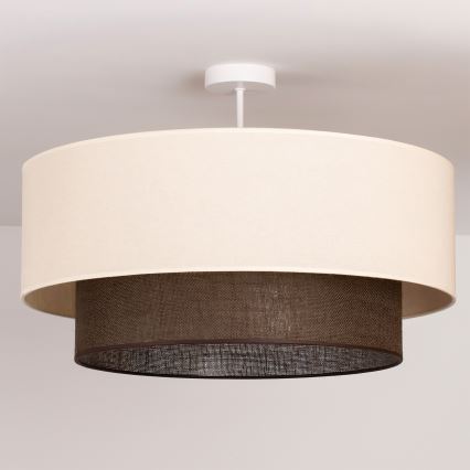 Brilagi - LED overflademonteret loftlampe BOHO-stil 3xE27/15W/230V Ø 60 cm creme/brun