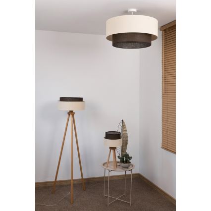 Brilagi - LED overflademonteret loftlampe BOHO-stil 3xE27/15W/230V Ø 60 cm creme/brun