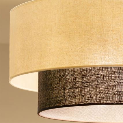 Brilagi - LED overflademonteret loftlampe BOHO-stil 3xE27/15W/230V Ø 60 cm creme/brun