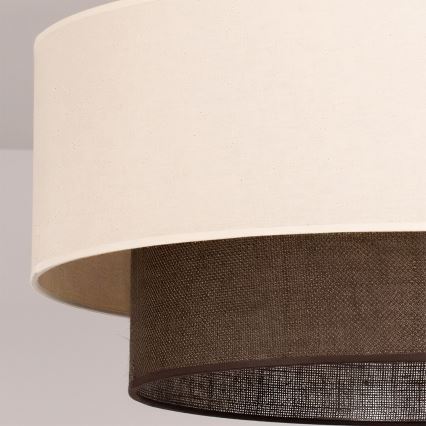 Brilagi - LED overflademonteret loftlampe BOHO-stil 3xE27/15W/230V Ø 60 cm creme/brun