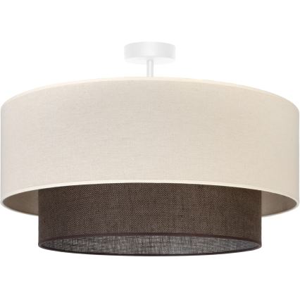 Brilagi - LED overflademonteret loftlampe BOHO-stil 3xE27/15W/230V Ø 60 cm creme/brun