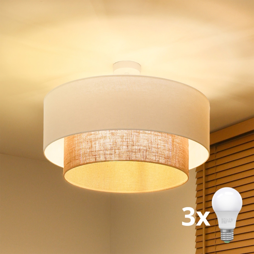 Brilagi - LED overflademonteret loftlampe BOHO-STIL 3xE27/15W/230V Ø 60 cm