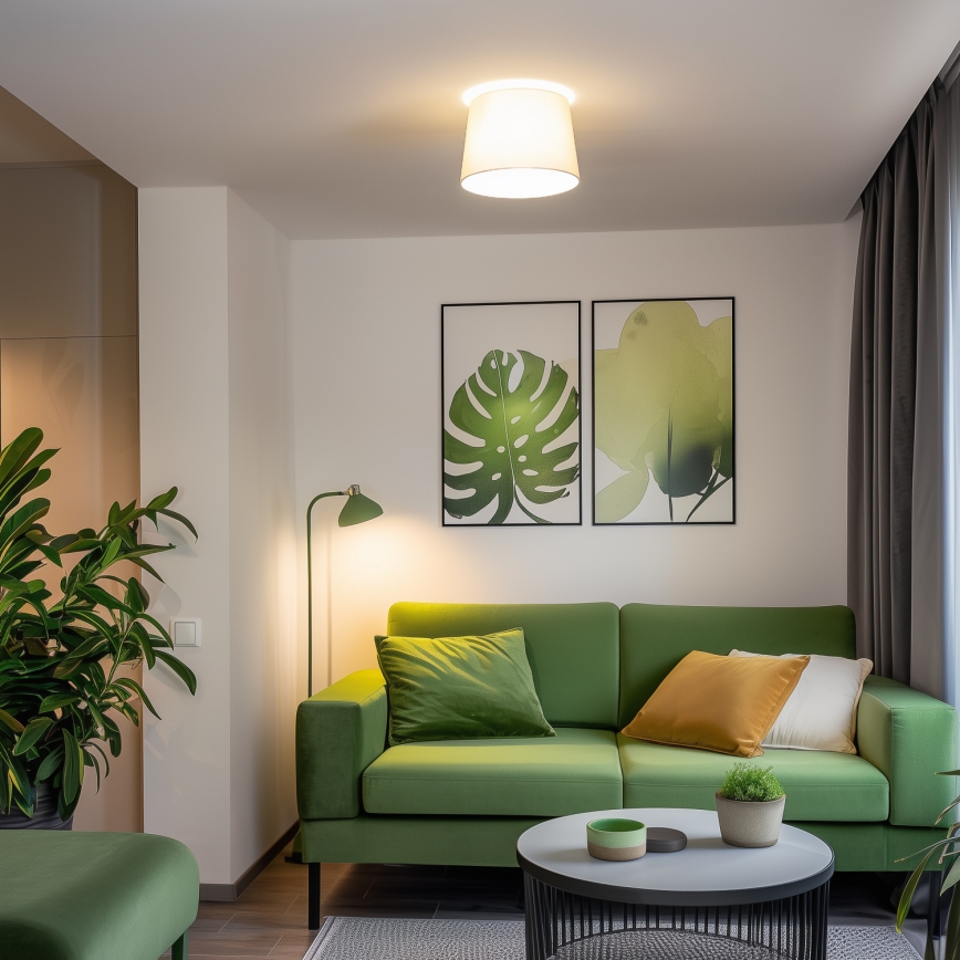 Brilagi - LED overflademonteret loftlampe CERIA 1xE27/40W/230V Ø 30 cm beige