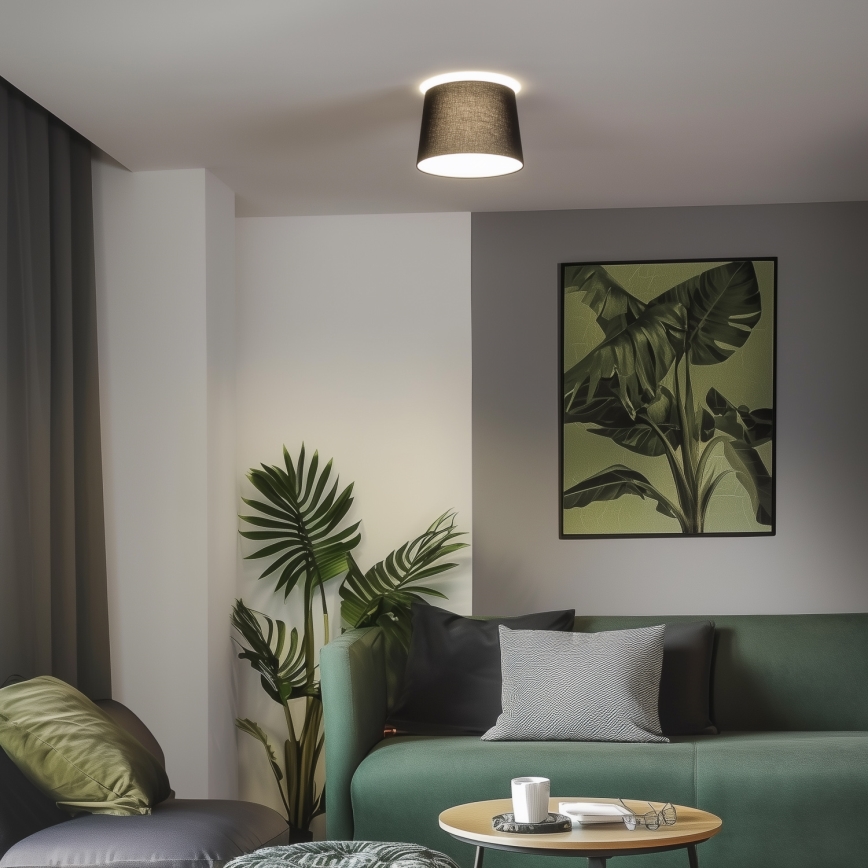 Brilagi - LED overflademonteret loftlampe CERIA 1xE27/40W/230V Ø 30 cm sort