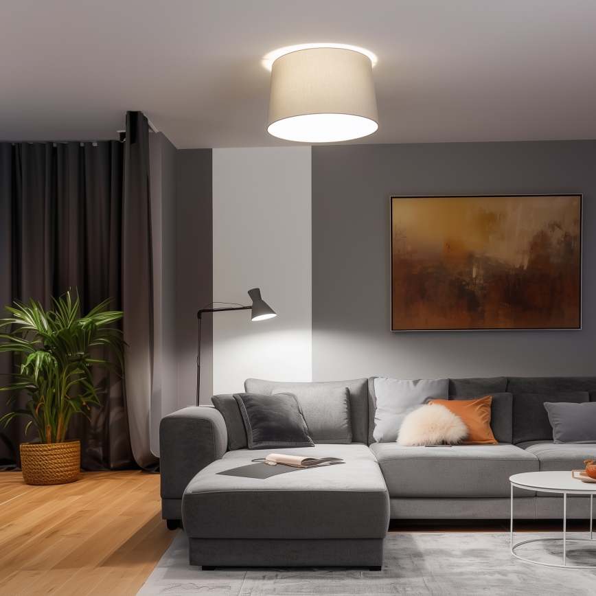 Brilagi - LED overflademonteret loftlampe CERIA 1xE27/40W/230V Ø 45 cm grå