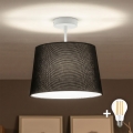 Brilagi - LED Overflademonteret loftlampe CERIA 1xE27/60W/230V pr. 30 cm hvid/sort