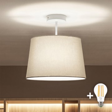 Brilagi - LED overflademonteret loftlampe CERIA 1xE27/60W/230V Ø 30 cm hvid/grå