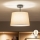 Brilagi - LED overflademonteret loftlampe CERIA 1xE27/60W/230V Ø 30 cm sort/beige
