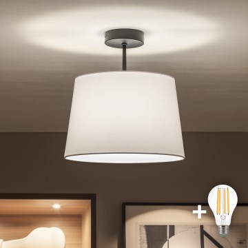 Brilagi - LED overflademonteret loftlampe CERIA 1xE27/60W/230V Ø 30 cm sort/hvid