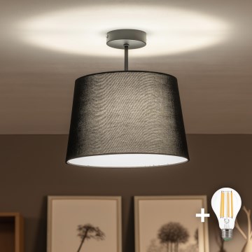 Brilagi - LED overflademonteret loftlampe CERIA 1xE27/60W/230V Ø 30 cm sort