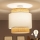 Brilagi - LED overflademonteret loftlampe CERIA 1xE27/60W/230V Ø 40 cm beige/hvid