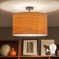 Brilagi - LED overflademonteret loftlampe CERIA 1xE27/60W/230V Ø 45 cm sort/beige