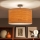 Brilagi - LED overflademonteret loftlampe CERIA 1xE27/60W/230V Ø 45 cm sort/beige