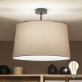 Brilagi - LED overflademonteret loftlampe CERIA 1xE27/60W/230V Ø 45 cm sort/grå