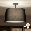 Brilagi - LED overflademonteret loftlampe CERIA 1xE27/60W/230V Ø 45 cm sort