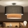 Brilagi - LED overflademonteret loftlampe CERIA 1xE27/60W/230V Ø 50 cm sort/beige