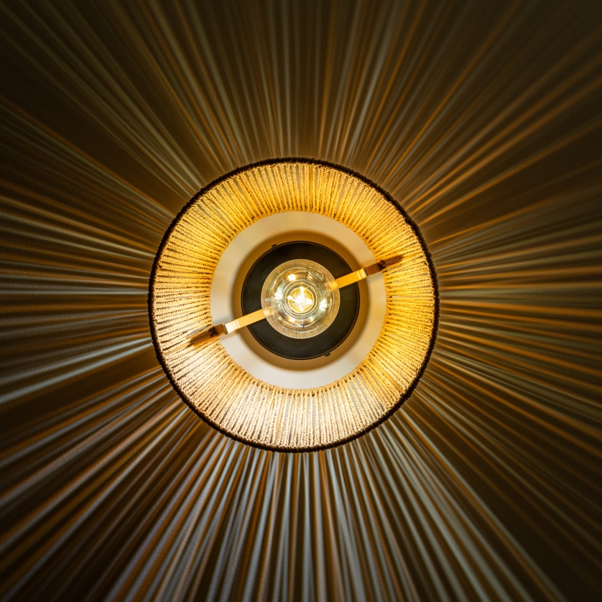 Brilagi - LED overflademonteret loftlampe CERIA BOHO 1xE27/40W/230V Ø 28 cm brun