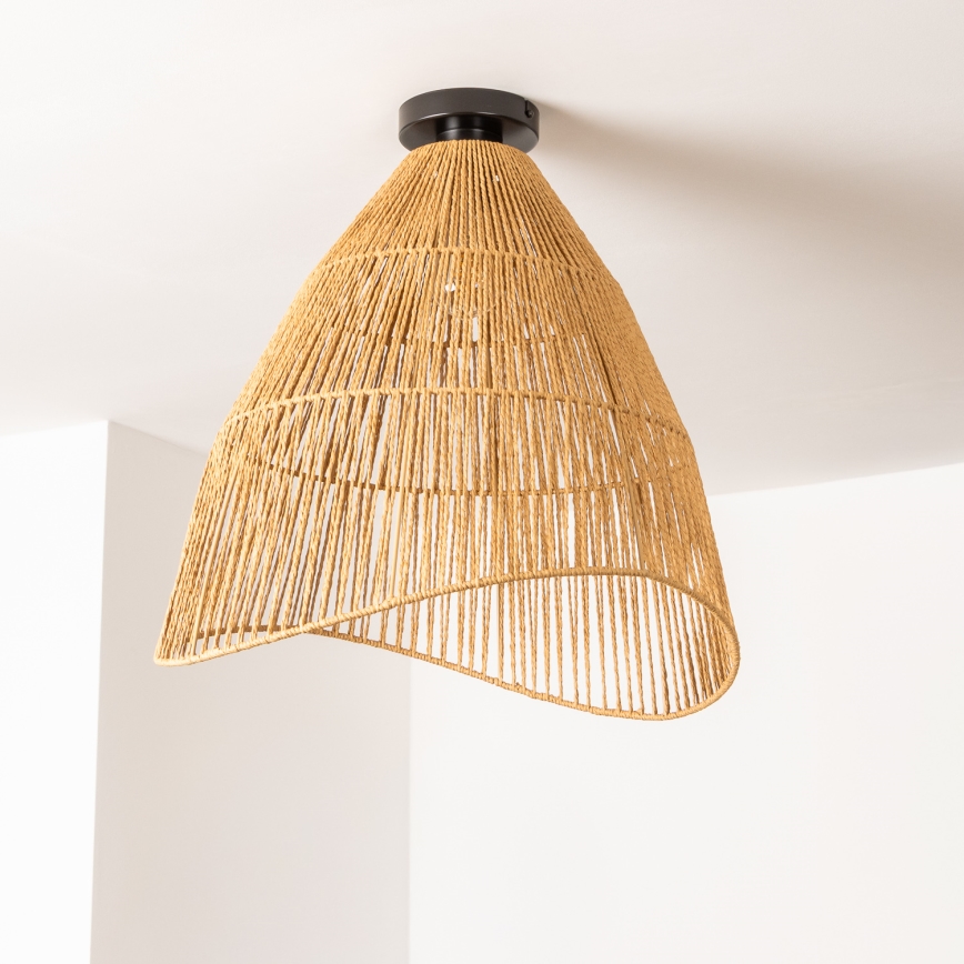 Brilagi - LED overflademonteret loftlampe CERIA BOHO 1xE27/40W/230V Ø 50 cm brun
