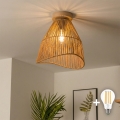 BRILAGI - LED overflademonteret loftlampe CERIA BOHO 1xE27/40W/230V Ø30 cm brun/eg