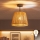 Brilagi - LED overflademonteret loftlampe CERIA BOHO 1xE27/60W/230V Ø 28 cm sort/brun