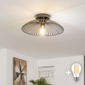 BRILAGI - LED overflademonteret loftlampe CERIA WIRE 1xE27/40W/230V Ø 26 cm sort