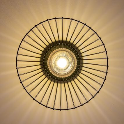 Brilagi - LED overflademonteret loftlampe CERIA WIRE 1xE27/40W/230V Ø 30 cm sort