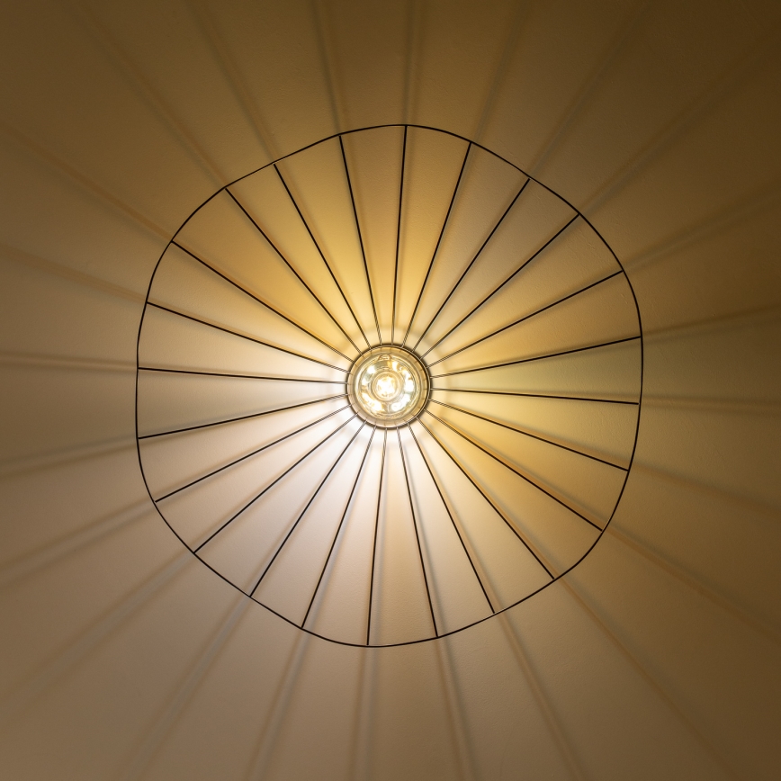 Brilagi - LED overflademonteret loftlampe CERIA WIRE 1xE27/40W/230V Ø 80 cm sort