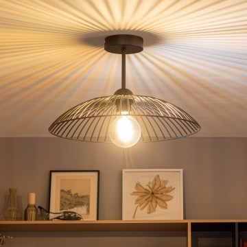 Brilagi - LED overflademonteret loftlampe CERIA WIRE 1xE27/60W/230V Ø 38 cm sort