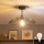 Brilagi - LED overflademonteret loftlampe CERIA WIRE 1xE27/60W/230V Ø 38 cm sort