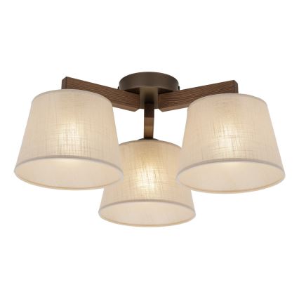 BRILAGI - LED overflademonteret loftlampe LATTE 3xE27/15W/230V fyr/beige