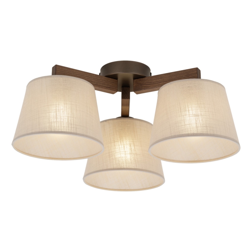 BRILAGI - LED overflademonteret loftlampe LATTE 3xE27/15W/230V fyr/beige