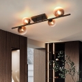 Brilagi - LED overflademonteret loftlampe MILLA 4xG9/3W/230V brun/røget brun