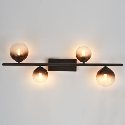Brilagi - LED overflademonteret loftlampe MILLA 4xG9/3W/230V brun/røget brun