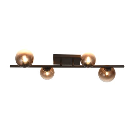 Brilagi - LED overflademonteret loftlampe MILLA 4xG9/3W/230V brun/røget brun