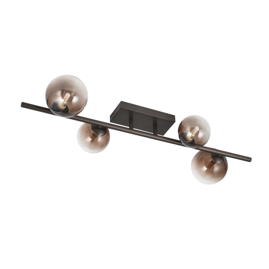 Brilagi - LED overflademonteret loftlampe MILLA 4xG9/3W/230V brun/røget brun
