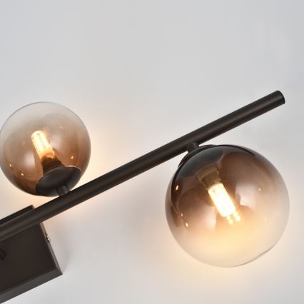 Brilagi - LED overflademonteret loftlampe MILLA 4xG9/3W/230V brun/røget brun