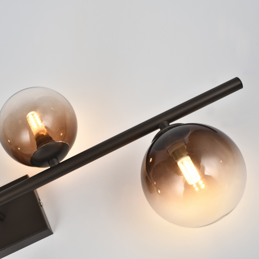 Brilagi - LED overflademonteret loftlampe MILLA 4xG9/3W/230V brun/røget brun