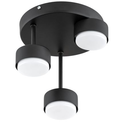 Brilagi - LED overflademonteret loftlampe MONO 3xGX53/30W/230V sort