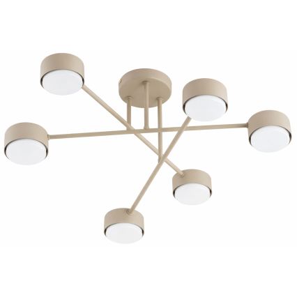 Brilagi - LED overflademonteret loftlampe MONO 6xGX53/30W/230V beige