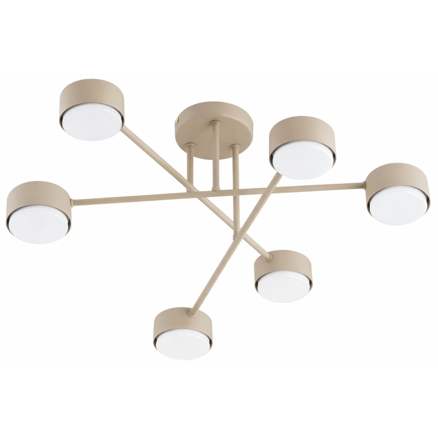 Brilagi - LED overflademonteret loftlampe MONO 6xGX53/30W/230V beige