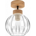 BRILAGI - LED overflademonteret loftlampe RETRO GLASS 1xE27/60W/230V Ø 18 cm eg/klart glas