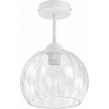 BRILAGI - LED overflademonteret loftlampe RETRO GLASS 1xE27/60W/230V Ø 25 cm hvid/klar