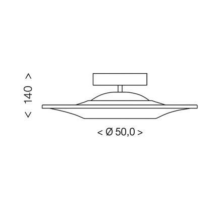 Brilagi - LED overflademonteret loftlampe VERANO LED/38W/230V