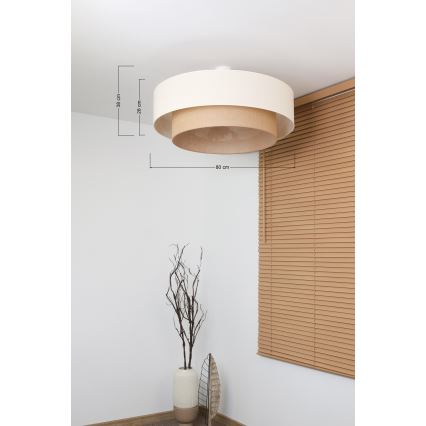 Brilagi - LED overflademonteret lysekrone BOHO STYLE 3xE27/15W/230V Ø 80 cm