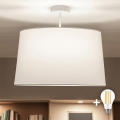 Brilagi - LED overflademonteret lysekrone CERIA 1xE27/60W/230V Ø 45 cm hvid