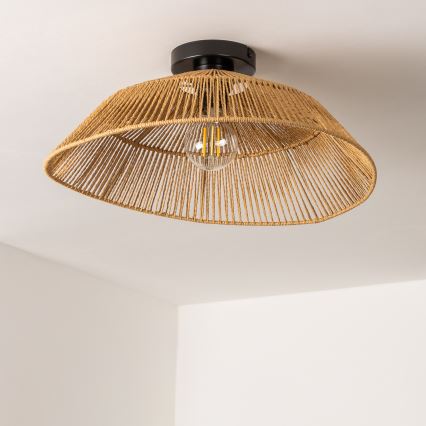Brilagi - LED overflademonteret lysekrone CERIA BOHO 1xE27/40W/230V Ø 50 cm brun