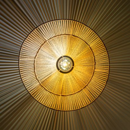 Brilagi - LED overflademonteret lysekrone CERIA BOHO 1xE27/40W/230V Ø 50 cm brun