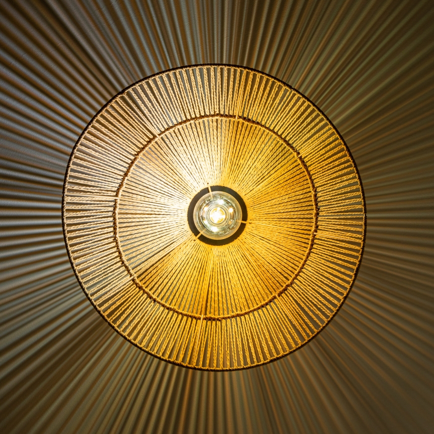 Brilagi - LED overflademonteret lysekrone CERIA BOHO 1xE27/40W/230V Ø 50 cm brun