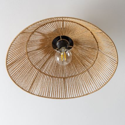 Brilagi - LED overflademonteret lysekrone CERIA BOHO 1xE27/40W/230V Ø 50 cm brun